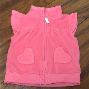 🛎 Carter’s Girls Fleece Pink Vest (12 Months) (SALE!)